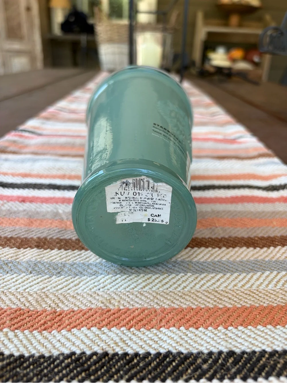 Starbucks Recycled Glass Cold-to-Go Cup 16 oz. Made in Spain NEW!